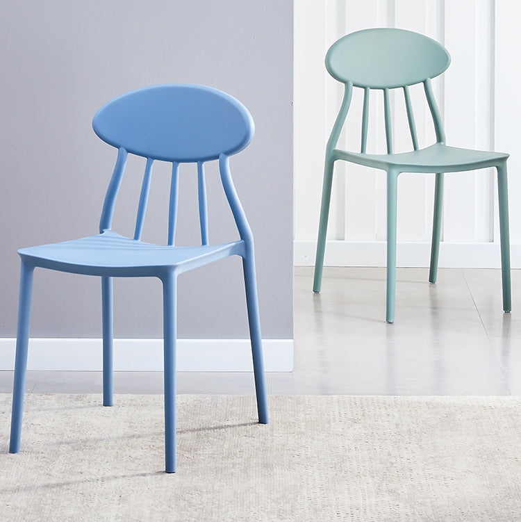 Modern Conference Room Plastic Side Chair Matte Finish Open Back Dining Chair Clearhalo ' kitchen&dining_furn' 'Dining Chairs' 'Dining Tables & Seating' 'dining_chair' 'furn' 'furn_dining_chair' 'Furniture' 'furniture_dining_chair' 'Kitchen & Dining Furniture' 'kitchen' 4572791