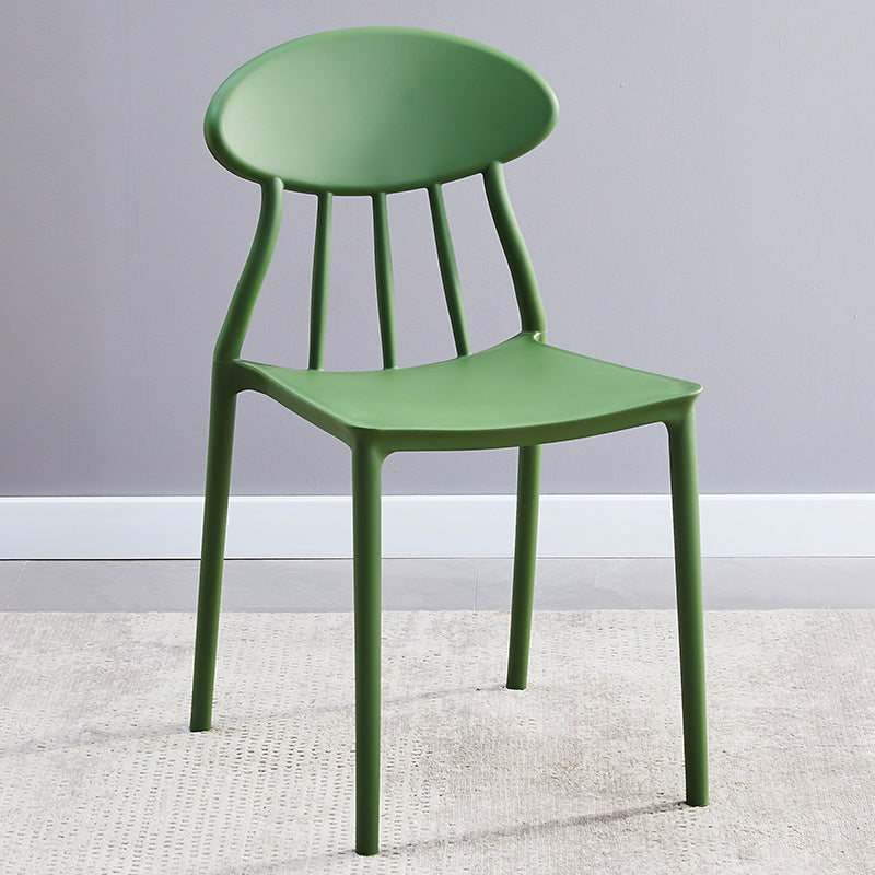 Modern Conference Room Plastic Side Chair Matte Finish Open Back Dining Chair Green 1 Piece Clearhalo ' kitchen&dining_furn' 'Dining Chairs' 'Dining Tables & Seating' 'dining_chair' 'furn' 'furn_dining_chair' 'Furniture' 'furniture_dining_chair' 'Kitchen & Dining Furniture' 'kitchen' 4572795