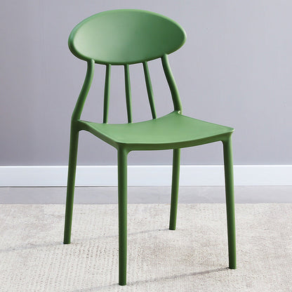 Modern Conference Room Plastic Side Chair Matte Finish Open Back Dining Chair Green 1 Piece Clearhalo ' kitchen&dining_furn' 'Dining Chairs' 'Dining Tables & Seating' 'dining_chair' 'furn' 'furn_dining_chair' 'Furniture' 'furniture_dining_chair' 'Kitchen & Dining Furniture' 'kitchen' 4572795