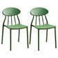 Modern Conference Room Plastic Side Chair Matte Finish Open Back Dining Chair Green 2 Piece Set Clearhalo ' kitchen&dining_furn' 'Dining Chairs' 'Dining Tables & Seating' 'dining_chair' 'furn' 'furn_dining_chair' 'Furniture' 'furniture_dining_chair' 'Kitchen & Dining Furniture' 'kitchen' 4572796