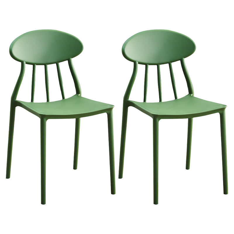 Modern Conference Room Plastic Side Chair Matte Finish Open Back Dining Chair Green 2 Piece Set Clearhalo ' kitchen&dining_furn' 'Dining Chairs' 'Dining Tables & Seating' 'dining_chair' 'furn' 'furn_dining_chair' 'Furniture' 'furniture_dining_chair' 'Kitchen & Dining Furniture' 'kitchen' 4572796