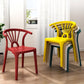 Modern Home Plastic Arm Chair Matte Finish Wishbone Dining Chair Clearhalo ' kitchen&dining_furn' 'Dining Chairs' 'Dining Tables & Seating' 'dining_chair' 'Furniture' 'furniture_dining_chair' 'Kitchen & Dining Furniture' 'kitchen' 4572802
