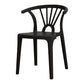 Modern Home Plastic Arm Chair Matte Finish Wishbone Dining Chair Clearhalo ' kitchen&dining_furn' 'Dining Chairs' 'Dining Tables & Seating' 'dining_chair' 'Furniture' 'furniture_dining_chair' 'Kitchen & Dining Furniture' 'kitchen' 4572810