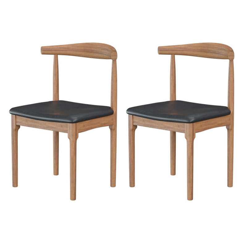 Natural Industrial 1/2/5/7 Pieces Dining Table Set Solid Wood Fixed Dining Table Furniture 2 Black Chairs Clearhalo 'Dining Room Sets' 'Dining Tables & Seating' 'dining_room_set' 'furn' 'furn_dining_room_set' 'Furniture' 'furniture_dining_room_set' 'Kitchen & Dining Furniture' 'kitchen&dining_furn' 'kitchen' 4572874