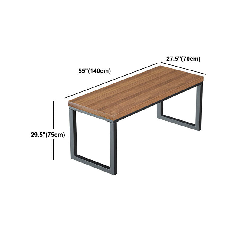 Natural Industrial 1/2/5/7 Pieces Dining Table Set Solid Wood Fixed Dining Table Furniture Clearhalo 'Dining Room Sets' 'Dining Tables & Seating' 'dining_room_set' 'furn' 'furn_dining_room_set' 'Furniture' 'furniture_dining_room_set' 'Kitchen & Dining Furniture' 'kitchen&dining_furn' 'kitchen' 4572887