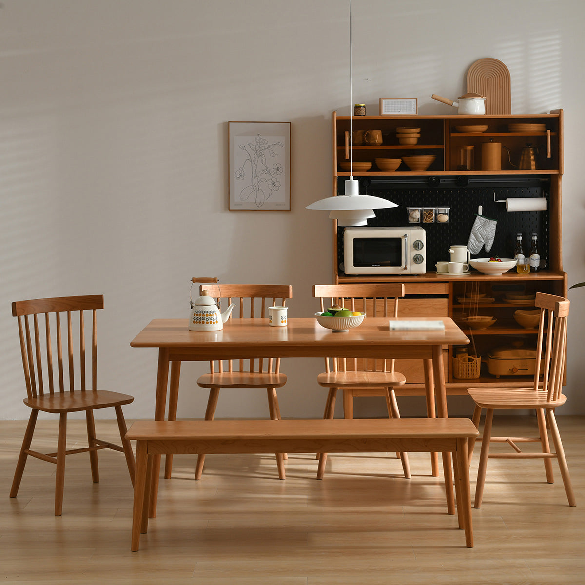 Modern 1/3/4/5 Pieces Dining Room Set Solid Wood Dining Table and Chairs Clearhalo 'Dining Room Sets' 'Dining Tables & Seating' 'dining_room_set' 'furn' 'furn_dining_room_set' 'Furniture' 'furniture_dining_room_set' 'Kitchen & Dining Furniture' 'kitchen&dining_furn' 'kitchen' 4572892