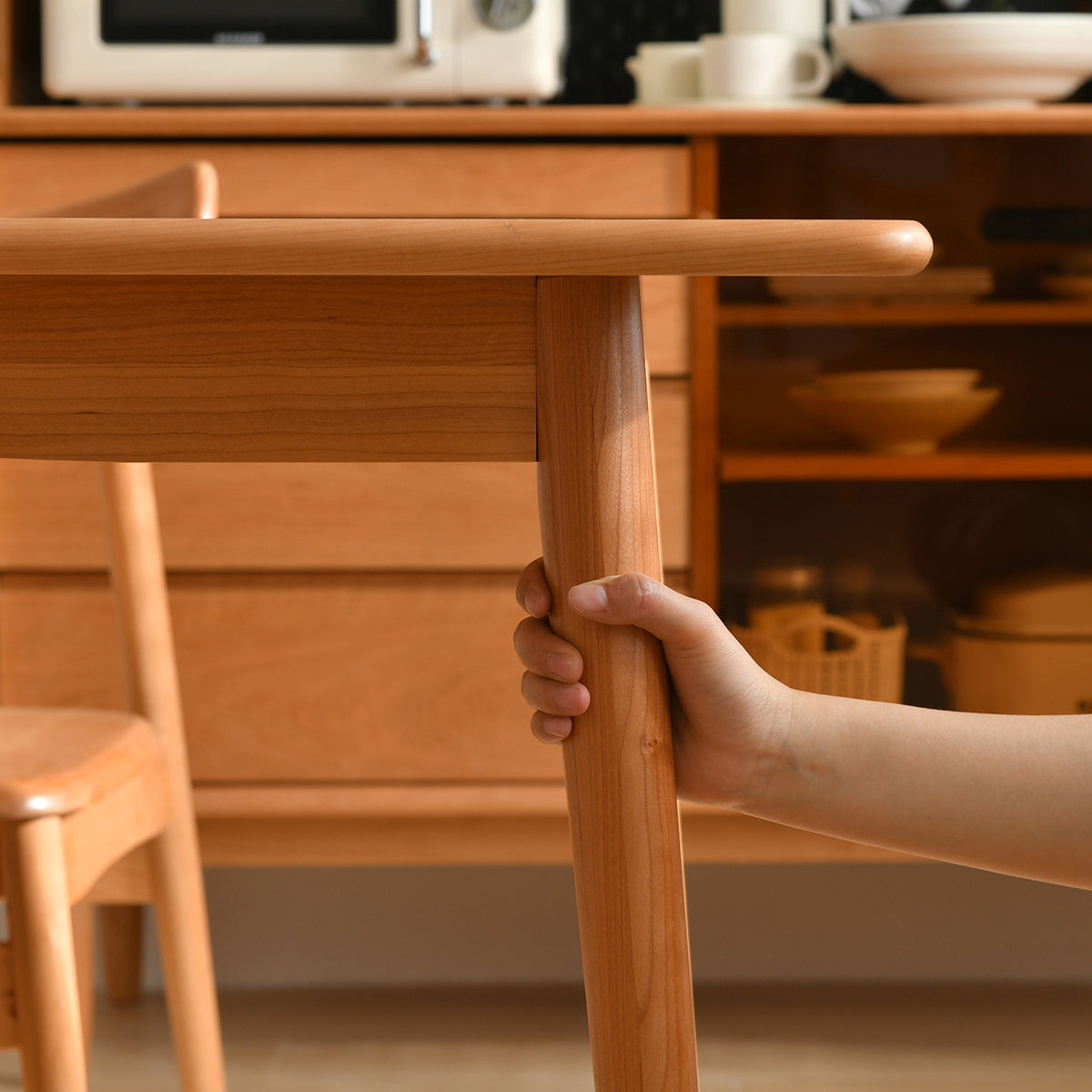 Modern 1/3/4/5 Pieces Dining Room Set Solid Wood Dining Table and Chairs Clearhalo 'Dining Room Sets' 'Dining Tables & Seating' 'dining_room_set' 'furn' 'furn_dining_room_set' 'Furniture' 'furniture_dining_room_set' 'Kitchen & Dining Furniture' 'kitchen&dining_furn' 'kitchen' 4572905