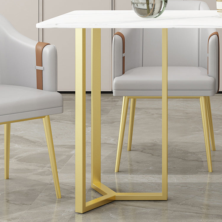 Nordic 1/4/5 Pieces Dining Set Sintered Stone Top Dining Table with Leather Chairs Clearhalo 'Dining Room Sets' 'Dining Tables & Seating' 'dining_room_set' 'furn' 'furn_dining_room_set' 'Furniture' 'furniture_dining_room_set' 'Kitchen & Dining Furniture' 'kitchen&dining_furn' 'kitchen' 4572931