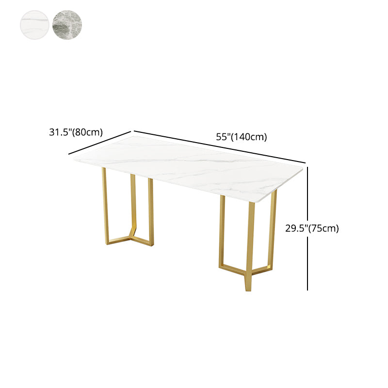 Nordic 1/4/5 Pieces Dining Set Sintered Stone Top Dining Table with Leather Chairs Clearhalo 'Dining Room Sets' 'Dining Tables & Seating' 'dining_room_set' 'furn' 'furn_dining_room_set' 'Furniture' 'furniture_dining_room_set' 'Kitchen & Dining Furniture' 'kitchen&dining_furn' 'kitchen' 4572939