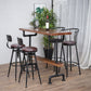 Brown Industrial Bar Table Pine Wood Milk Tea Shop Casual Bar Table 70.9"L x 19.7"W x 41.3"H Without Chairs Clearhalo 'Bar Furniture' 'Bar Tables' 'bar_tables' 'furn' 'furn_bar_tables' 'Furniture' 'furniture_bar_tables' 'Kitchen & Dining Furniture' 4575056