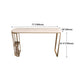 Glam Style White Bar Table in Iron Top and Faux Marble Milk Tea Shop Bar Table Clearhalo 'Bar Furniture' 'Bar Tables' 'bar_tables' 'furn' 'furn_bar_tables' 'Furniture' 'furniture_bar_tables' 'Kitchen & Dining Furniture' 4575181