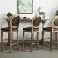 Light Brown Industrial Style Bar Table Solid Wood Milk Tea Shop Casual Bar Table Clearhalo 'Bar Furniture' 'Bar Tables' 'bar_tables' 'furn' 'furn_bar_tables' 'Furniture' 'furniture_bar_tables' 'Kitchen & Dining Furniture' 4575194