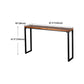 Brown Modern Style Table Solid Wood and Iron Indoor Bar Table Clearhalo 'Bar Furniture' 'Bar Tables' 'bar_tables' 'furn' 'furn_bar_tables' 'Furniture' 'furniture_bar_tables' 'Kitchen & Dining Furniture' 4575209