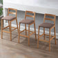 Modern Armless Backrest Counter Stool Wood Cafe Bar Stool with Cushion Clearhalo 'Bar Furniture' 'Bar Stools' 'bar_stools' 'furn' 'furn_bar_stools' 'furniture_bar_stools' 'Kitchen & Dining Furniture' 'kitchen&dining_furn' 'kitchen' 'kitchen_furn' Furniture' 4575257