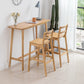 Modern Armless Backrest Counter Stool Wood Cafe Bar Stool with Cushion Clearhalo 'Bar Furniture' 'Bar Stools' 'bar_stools' 'furn' 'furn_bar_stools' 'furniture_bar_stools' 'Kitchen & Dining Furniture' 'kitchen&dining_furn' 'kitchen' 'kitchen_furn' Furniture' 4575258