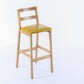 Modern Armless Backrest Counter Stool Wood Cafe Bar Stool with Cushion Ginger 1 Piece Clearhalo 'Bar Furniture' 'Bar Stools' 'bar_stools' 'furn' 'furn_bar_stools' 'furniture_bar_stools' 'Kitchen & Dining Furniture' 'kitchen&dining_furn' 'kitchen' 'kitchen_furn' Furniture' 4575267
