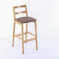 Modern Armless Backrest Counter Stool Wood Cafe Bar Stool with Cushion Coffee 1 Piece Clearhalo 'Bar Furniture' 'Bar Stools' 'bar_stools' 'furn' 'furn_bar_stools' 'furniture_bar_stools' 'Kitchen & Dining Furniture' 'kitchen&dining_furn' 'kitchen' 'kitchen_furn' Furniture' 4575291