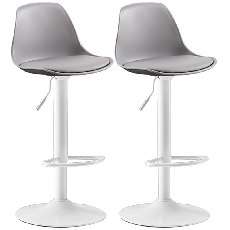 Contemporary Swivel Adjustable Height Bar-stool Indoor Bar Stool with Low Back Clearhalo 'Bar Furniture' 'Bar Stools' 'bar_stools' 'furn' 'furn_bar_stools' 'furniture_bar_stools' 'Kitchen & Dining Furniture' 'kitchen&dining_furn' 'kitchen' 'kitchen_furn' Furniture' 4575313