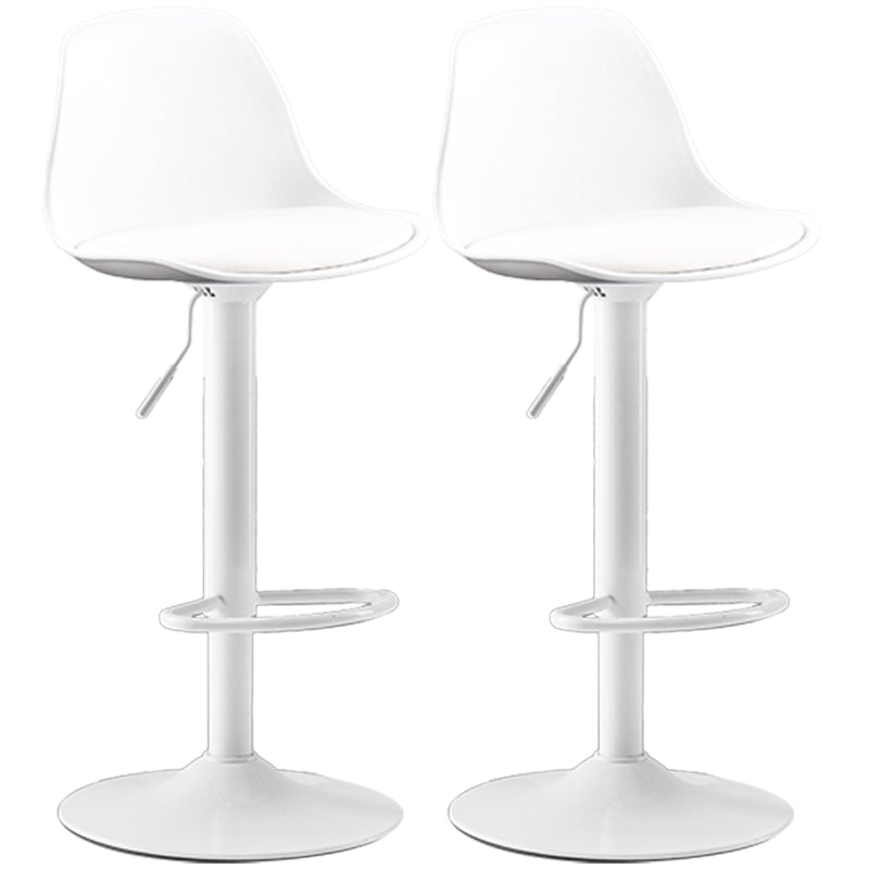 Contemporary Swivel Adjustable Height Bar-stool Indoor Bar Stool with Low Back Clearhalo 'Bar Furniture' 'Bar Stools' 'bar_stools' 'furn' 'furn_bar_stools' 'furniture_bar_stools' 'Kitchen & Dining Furniture' 'kitchen&dining_furn' 'kitchen' 'kitchen_furn' Furniture' 4575321