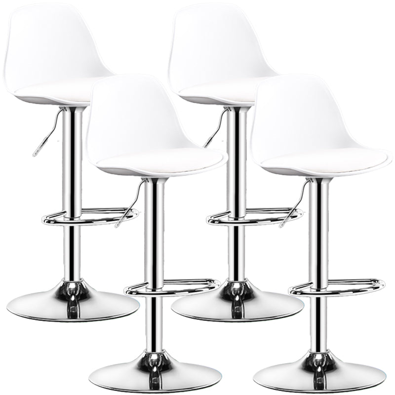 Contemporary Swivel Adjustable Height Bar-stool Indoor Bar Stool with Low Back Clearhalo 'Bar Furniture' 'Bar Stools' 'bar_stools' 'furn' 'furn_bar_stools' 'furniture_bar_stools' 'Kitchen & Dining Furniture' 'kitchen&dining_furn' 'kitchen' 'kitchen_furn' Furniture' 4575322