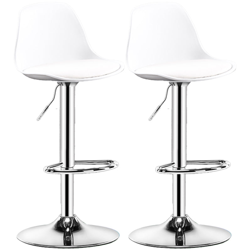Contemporary Swivel Adjustable Height Bar-stool Indoor Bar Stool with Low Back Clearhalo 'Bar Furniture' 'Bar Stools' 'bar_stools' 'furn' 'furn_bar_stools' 'furniture_bar_stools' 'Kitchen & Dining Furniture' 'kitchen&dining_furn' 'kitchen' 'kitchen_furn' Furniture' 4575324