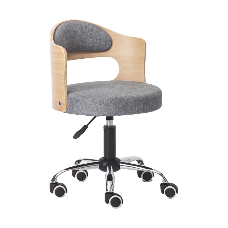 Modern Rotatable Adjustable Counter Stool Steel Bar Stool with Cushion Grey 1 Piece Clearhalo 'Bar Furniture' 'Bar Stools' 'bar_stools' 'furn' 'furn_bar_stools' 'furniture_bar_stools' 'Kitchen & Dining Furniture' 'kitchen&dining_furn' 'kitchen' 'kitchen_furn' Furniture' 4575410