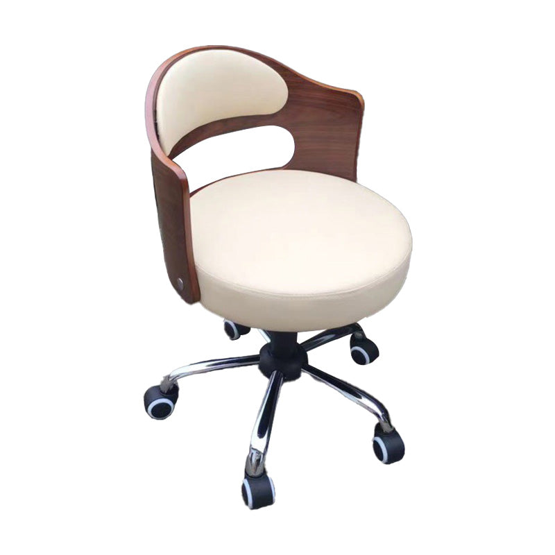 Modern Rotatable Adjustable Counter Stool Steel Bar Stool with Cushion Beige 1 Piece Clearhalo 'Bar Furniture' 'Bar Stools' 'bar_stools' 'furn' 'furn_bar_stools' 'furniture_bar_stools' 'Kitchen & Dining Furniture' 'kitchen&dining_furn' 'kitchen' 'kitchen_furn' Furniture' 4575416