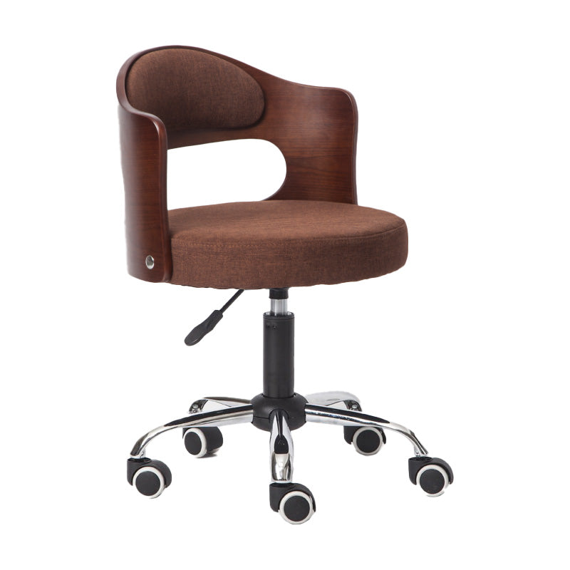 Modern Rotatable Adjustable Counter Stool Steel Bar Stool with Cushion Coffee 1 Piece Clearhalo 'Bar Furniture' 'Bar Stools' 'bar_stools' 'furn' 'furn_bar_stools' 'furniture_bar_stools' 'Kitchen & Dining Furniture' 'kitchen&dining_furn' 'kitchen' 'kitchen_furn' Furniture' 4575420