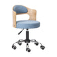 Modern Rotatable Adjustable Counter Stool Steel Bar Stool with Cushion Sky Blue 1 Piece Clearhalo 'Bar Furniture' 'Bar Stools' 'bar_stools' 'furn' 'furn_bar_stools' 'furniture_bar_stools' 'Kitchen & Dining Furniture' 'kitchen&dining_furn' 'kitchen' 'kitchen_furn' Furniture' 4575422