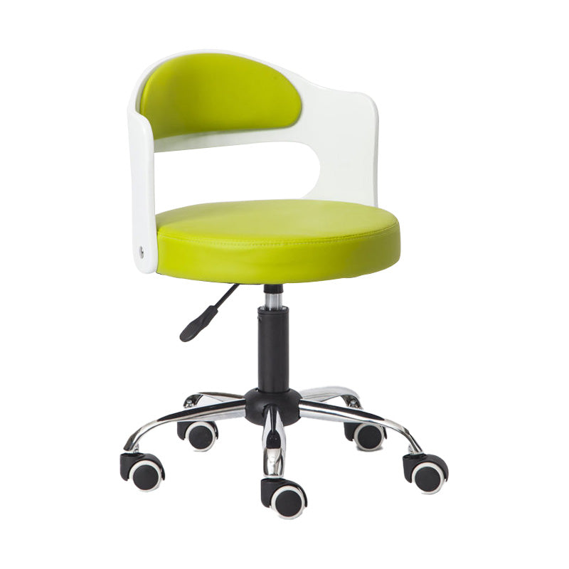 Modern Rotatable Adjustable Counter Stool Steel Bar Stool with Cushion Green 1 Piece Clearhalo 'Bar Furniture' 'Bar Stools' 'bar_stools' 'furn' 'furn_bar_stools' 'furniture_bar_stools' 'Kitchen & Dining Furniture' 'kitchen&dining_furn' 'kitchen' 'kitchen_furn' Furniture' 4575423