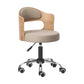 Modern Rotatable Adjustable Counter Stool Steel Bar Stool with Cushion Gray-Khaki 1 Piece Clearhalo 'Bar Furniture' 'Bar Stools' 'bar_stools' 'furn' 'furn_bar_stools' 'furniture_bar_stools' 'Kitchen & Dining Furniture' 'kitchen&dining_furn' 'kitchen' 'kitchen_furn' Furniture' 4575424