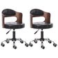 Modern Rotatable Adjustable Counter Stool Steel Bar Stool with Cushion Matte Black 2 Piece Set Clearhalo 'Bar Furniture' 'Bar Stools' 'bar_stools' 'furn' 'furn_bar_stools' 'furniture_bar_stools' 'Kitchen & Dining Furniture' 'kitchen&dining_furn' 'kitchen' 'kitchen_furn' Furniture' 4575425
