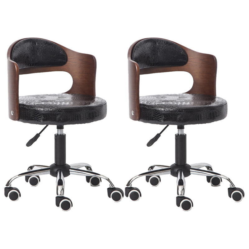 Modern Rotatable Adjustable Counter Stool Steel Bar Stool with Cushion Matte Black 2 Piece Set Clearhalo 'Bar Furniture' 'Bar Stools' 'bar_stools' 'furn' 'furn_bar_stools' 'furniture_bar_stools' 'Kitchen & Dining Furniture' 'kitchen&dining_furn' 'kitchen' 'kitchen_furn' Furniture' 4575425