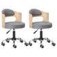 Modern Rotatable Adjustable Counter Stool Steel Bar Stool with Cushion Grey 2 Piece Set Clearhalo 'Bar Furniture' 'Bar Stools' 'bar_stools' 'furn' 'furn_bar_stools' 'furniture_bar_stools' 'Kitchen & Dining Furniture' 'kitchen&dining_furn' 'kitchen' 'kitchen_furn' Furniture' 4575429