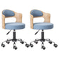 Modern Rotatable Adjustable Counter Stool Steel Bar Stool with Cushion Sky Blue 2 Piece Set Clearhalo 'Bar Furniture' 'Bar Stools' 'bar_stools' 'furn' 'furn_bar_stools' 'furniture_bar_stools' 'Kitchen & Dining Furniture' 'kitchen&dining_furn' 'kitchen' 'kitchen_furn' Furniture' 4575435