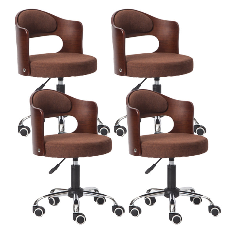 Modern Rotatable Adjustable Counter Stool Steel Bar Stool with Cushion Coffee 4 Piece Set Clearhalo 'Bar Furniture' 'Bar Stools' 'bar_stools' 'furn' 'furn_bar_stools' 'furniture_bar_stools' 'Kitchen & Dining Furniture' 'kitchen&dining_furn' 'kitchen' 'kitchen_furn' Furniture' 4575452