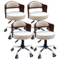 Modern Rotatable Adjustable Counter Stool Steel Bar Stool with Cushion Khaki 4 Piece Set Clearhalo 'Bar Furniture' 'Bar Stools' 'bar_stools' 'furn' 'furn_bar_stools' 'furniture_bar_stools' 'Kitchen & Dining Furniture' 'kitchen&dining_furn' 'kitchen' 'kitchen_furn' Furniture' 4575459