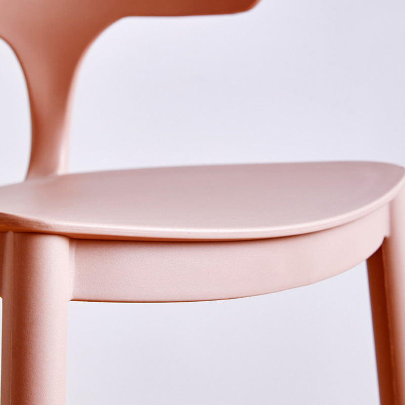 Modern Style Plastic Bar Stool with Footrest and Low Back Living Room Simple Bar Stool Clearhalo 'Bar Furniture' 'Bar Stools' 'bar_stools' 'furn' 'furn_bar_stools' 'furniture_bar_stools' 'Kitchen & Dining Furniture' 'kitchen&dining_furn' 'kitchen' 'kitchen_furn' Furniture' 4575521