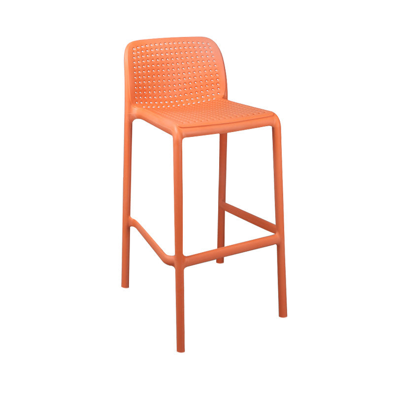 Scandinavia Style Bar-stool Square Seat PP Legs for Kitchen Bar Clearhalo 'Bar Furniture' 'Bar Stools' 'bar_stools' 'furn' 'furn_bar_stools' 'furniture_bar_stools' 'Kitchen & Dining Furniture' 'kitchen&dining_furn' 'kitchen' 'kitchen_furn' Furniture' 4575583