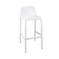 Scandinavia Style Bar-stool Square Seat PP Legs for Kitchen Bar White 1 Piece Clearhalo 'Bar Furniture' 'Bar Stools' 'bar_stools' 'furn' 'furn_bar_stools' 'furniture_bar_stools' 'Kitchen & Dining Furniture' 'kitchen&dining_furn' 'kitchen' 'kitchen_furn' Furniture' 4575585