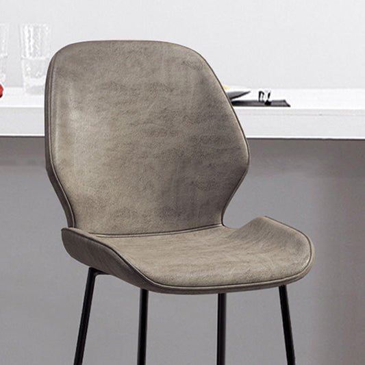 Industrial Style Bar-stool Iron Legs Bucket Leather Seat for Kitchen Bar Clearhalo 'Bar Furniture' 'Bar Stools' 'bar_stools' 'furn' 'furn_bar_stools' 'furniture_bar_stools' 'Kitchen & Dining Furniture' 'kitchen&dining_furn' 'kitchen' 'kitchen_furn' Furniture' 4575624