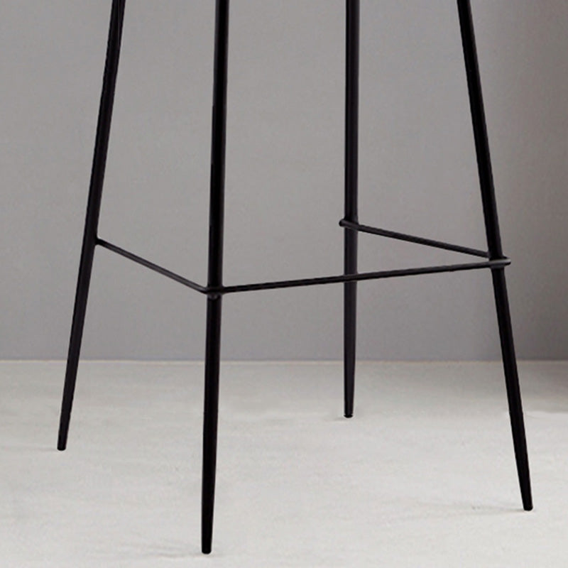 Industrial Style Bar-stool Iron Legs Bucket Leather Seat for Kitchen Bar Clearhalo 'Bar Furniture' 'Bar Stools' 'bar_stools' 'furn' 'furn_bar_stools' 'furniture_bar_stools' 'Kitchen & Dining Furniture' 'kitchen&dining_furn' 'kitchen' 'kitchen_furn' Furniture' 4575626