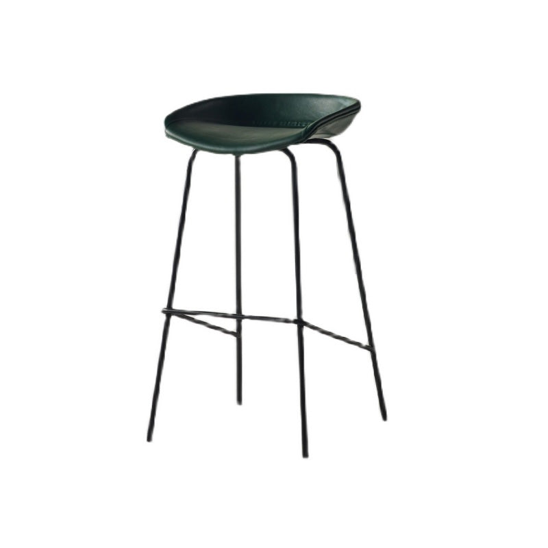 Industrial Style Bar Stool Iron Legs Bucket Seat for Restaurant Bar Clearhalo 'Bar Furniture' 'Bar Stools' 'bar_stools' 'furn' 'furn_bar_stools' 'furniture_bar_stools' 'Kitchen & Dining Furniture' 'kitchen&dining_furn' 'kitchen' 'kitchen_furn' Furniture' 4575665