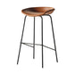 Industrial Style Bar Stool Iron Legs Bucket Seat for Restaurant Bar Orange 1 Piece Clearhalo 'Bar Furniture' 'Bar Stools' 'bar_stools' 'furn' 'furn_bar_stools' 'furniture_bar_stools' 'Kitchen & Dining Furniture' 'kitchen&dining_furn' 'kitchen' 'kitchen_furn' Furniture' 4575674
