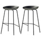 Industrial Style Bar Stool Iron Legs Bucket Seat for Restaurant Bar Grey 2 Piece Set Clearhalo 'Bar Furniture' 'Bar Stools' 'bar_stools' 'furn' 'furn_bar_stools' 'furniture_bar_stools' 'Kitchen & Dining Furniture' 'kitchen&dining_furn' 'kitchen' 'kitchen_furn' Furniture' 4575677