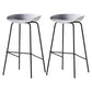 Industrial Style Bar Stool Iron Legs Bucket Seat for Restaurant Bar White 2 Piece Set Clearhalo 'Bar Furniture' 'Bar Stools' 'bar_stools' 'furn' 'furn_bar_stools' 'furniture_bar_stools' 'Kitchen & Dining Furniture' 'kitchen&dining_furn' 'kitchen' 'kitchen_furn' Furniture' 4575678