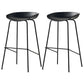 Industrial Style Bar Stool Iron Legs Bucket Seat for Restaurant Bar Black 2 Piece Set Clearhalo 'Bar Furniture' 'Bar Stools' 'bar_stools' 'furn' 'furn_bar_stools' 'furniture_bar_stools' 'Kitchen & Dining Furniture' 'kitchen&dining_furn' 'kitchen' 'kitchen_furn' Furniture' 4575683