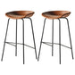 Industrial Style Bar Stool Iron Legs Bucket Seat for Restaurant Bar Orange 2 Piece Set Clearhalo 'Bar Furniture' 'Bar Stools' 'bar_stools' 'furn' 'furn_bar_stools' 'furniture_bar_stools' 'Kitchen & Dining Furniture' 'kitchen&dining_furn' 'kitchen' 'kitchen_furn' Furniture' 4575685