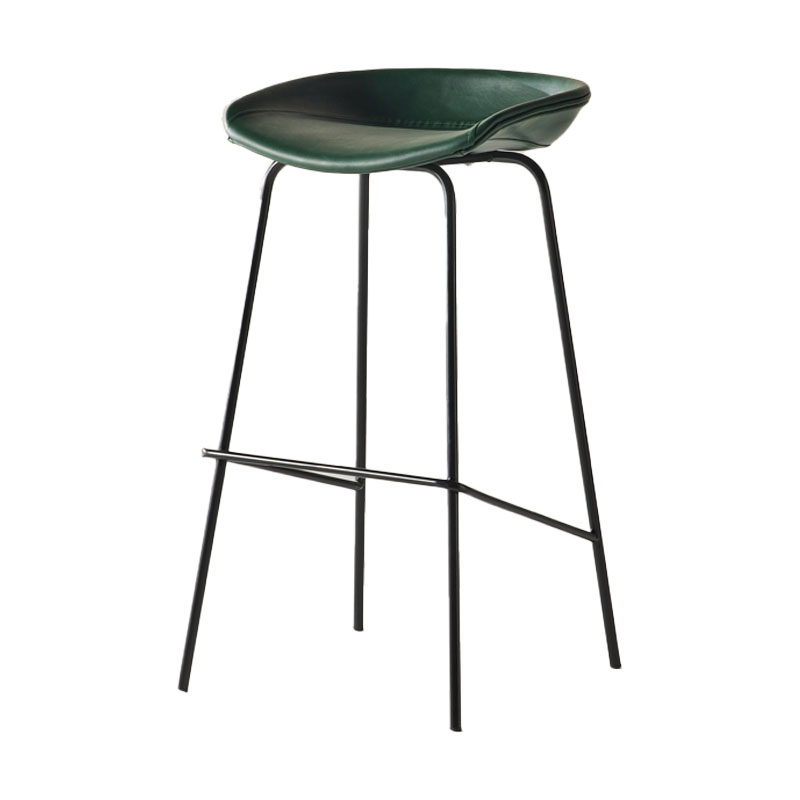 Industrial Style Bar Chair Bucket Seat Iron Legs for Restaurant Bar Green 1 Piece Clearhalo 'Bar Furniture' 'Bar Stools' 'bar_stools' 'furn' 'furn_bar_stools' 'furniture_bar_stools' 'Kitchen & Dining Furniture' 'kitchen&dining_furn' 'kitchen' 'kitchen_furn' Furniture' 4575706