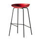 Industrial Style Bar Chair Bucket Seat Iron Legs for Restaurant Bar Red 1 Piece Bar Stool(30"H) Clearhalo 'Bar Furniture' 'Bar Stools' 'bar_stools' 'furn' 'furn_bar_stools' 'furniture_bar_stools' 'Kitchen & Dining Furniture' 'kitchen&dining_furn' 'kitchen' 'kitchen_furn' Furniture' 4575708